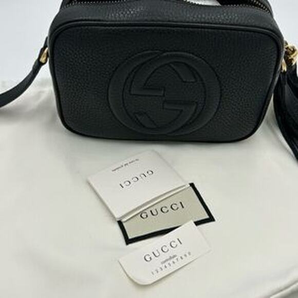 Women's Gucci Soho disco bag pebble calf leather made in Italy - Picture 5 of 15